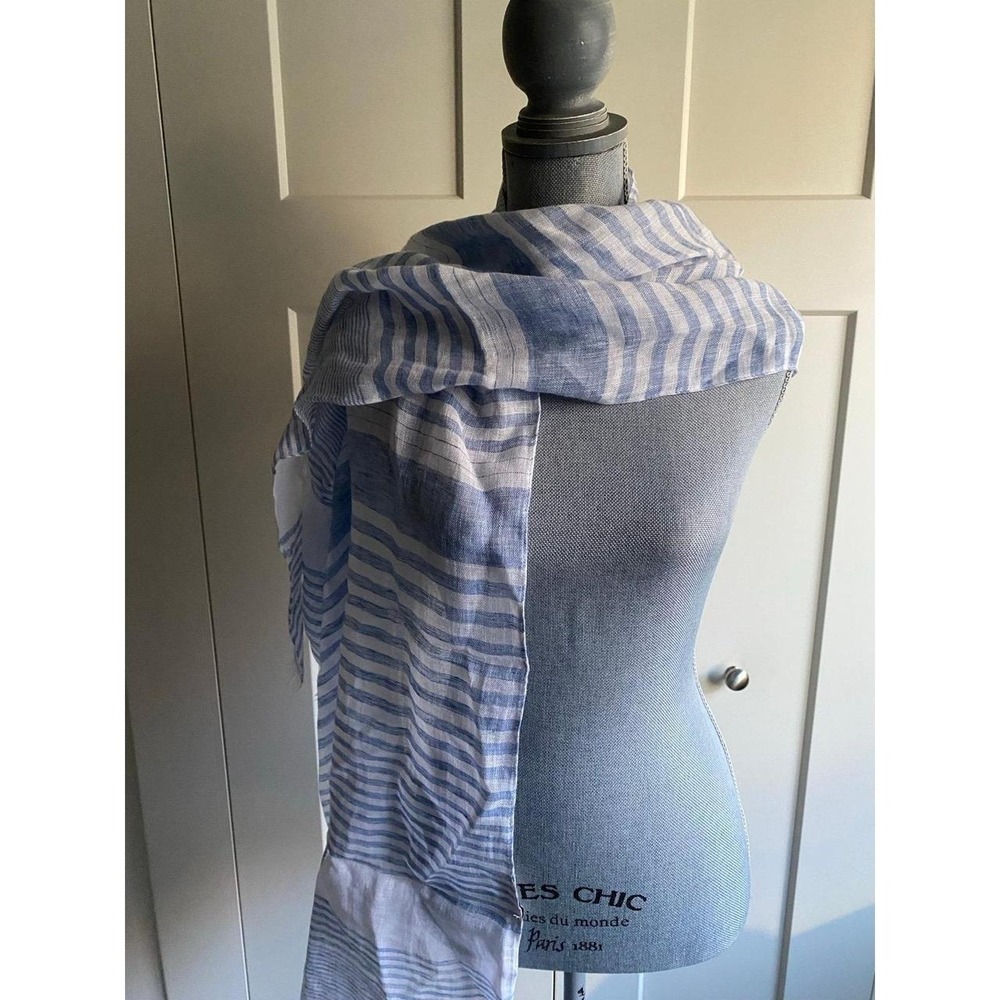 Puro Lino Italy Wrap Scarf Lightweight Travel Event Linen Lux